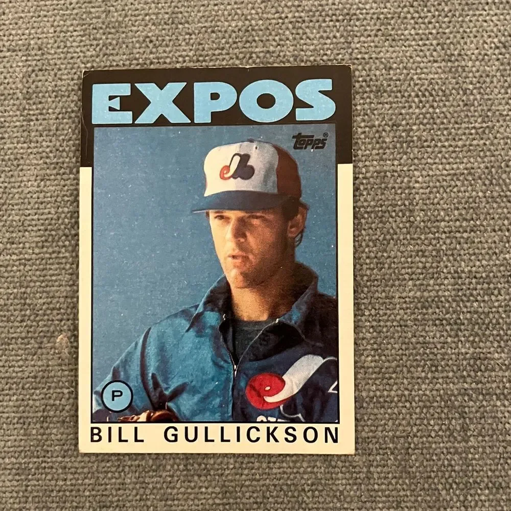 1986 Topps Montreal Expos Baseball Card Trading Card